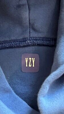 Yeezy Season 6 Core Pullover Hoodie Blue Oversized Size Yeezy Season 6 Core Pullover Hoodie Blue Oversized Size
