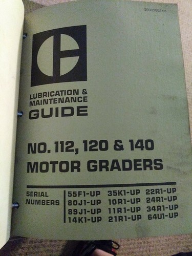 KATZENRAUPE NR. 120 140 MOTORGRADER SERVICEHANDBUCH - Bild 8 von 8