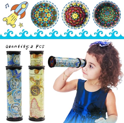 2 Pack Classic Kaleidoscope Toy,Magic Rotating Kaleidoscope,Stretchable Long... - Picture 4 of 6