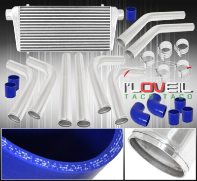 3.0'' Diy Piping Pipe Kit + Turbo Intercooler + Silicone Couplers + T-Bolt Clamps