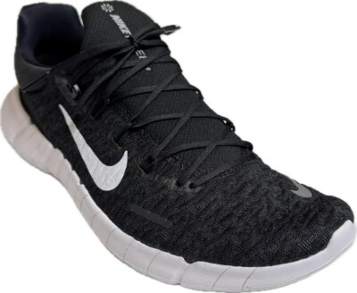Nike Men's Free Run 5.0 Next Nature Black White Running Shoes