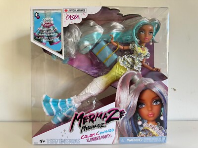 Mermaze Mermaidz Slumber Party Farbwechsel Casea Puppe Neu Kinder Spielzeug Alter 4+