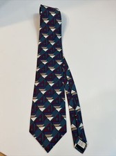 Je Suis Mens Necktie Tie 100% Silk USA Made Colorful Abstract Geometric