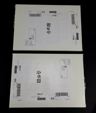  Lot of 2 Ikea BILLY Extra Shelf with Metal Supports White 14x10" 102.652.93