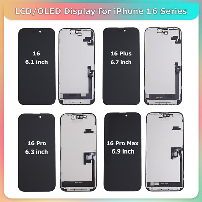 OLED Display LCD Screen+Touch Digitizer Replacement For iPhone 16 Pro Max Plus