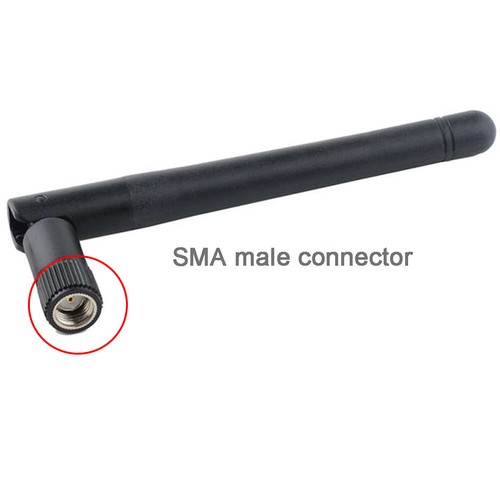 10pcs 2.4G 5.8G Dual Band Wireless WiFi Antenna SMA Male 3dBi High Gain 110mm - Picture 2 of 3