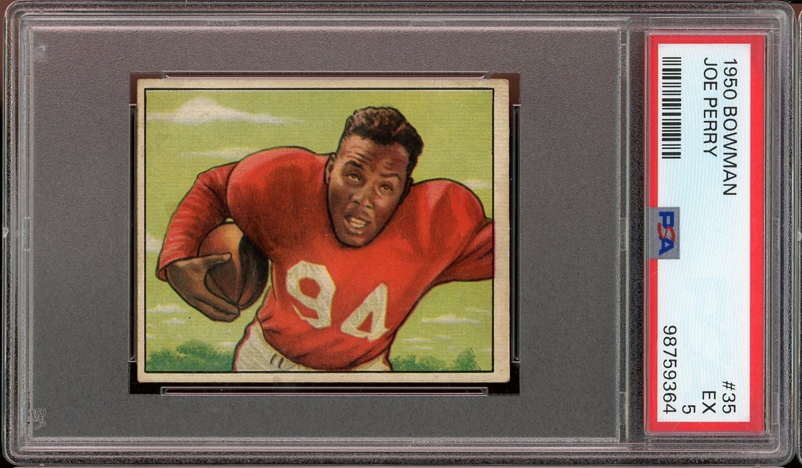 1950 Bowman Football #35 Joe Perry PSA 5