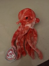 TY Beanie Baby - WIGGLY the Octopus 8.5 inch - MWMTs Stuffed Animal Toy