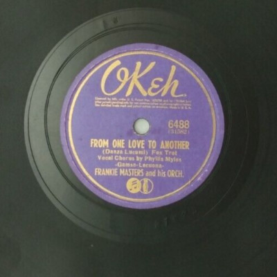 Frankie Masters - Coffee And Cakes / From One Love To Another - # 6488 - 78 RPM