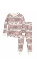 NWT Burt's Bees Fair Isle Organic Holiday Family Jammies 2-Piece Pajamas Sz 12m