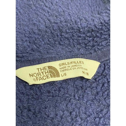North Face Sweater Girls Large Blue 14/16 Pullover Crescent Hoodie Winter - Picture 14 of 14