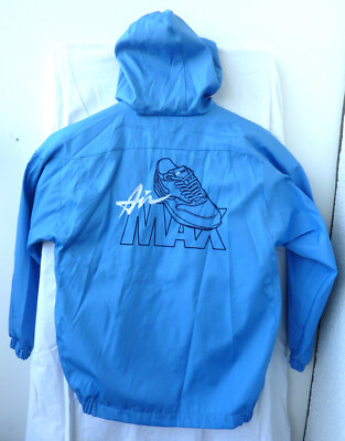 Air Max 1 Print Windbreaker Size M / JD Sports blue worn