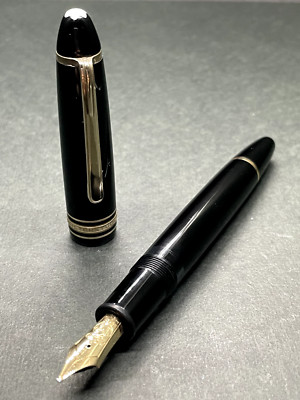 MONTBLANC Meisterstuck 146 Black 70's Vintage Fountain Pen 14C 585
