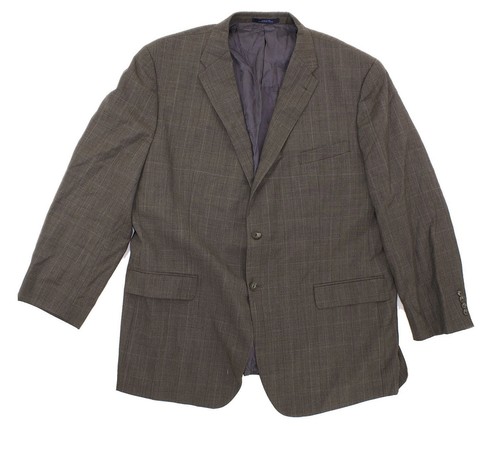 Joseph Abboud Keys Shaft Suit Coat Size 51L/43L Trim Fit Wool Gray EUC B41