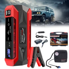 99800mAh Car Jump Starter Tire Inflator Air Compressor Booster Jumper Power Bank