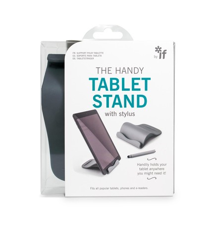 Handy Tablet Stand Holder with Stylus - Grey - 第 1/5 張圖片
