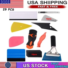 29Pcs Car Window Tint Tools Kit Auto Film Tinting Scraper Squeegee Installation