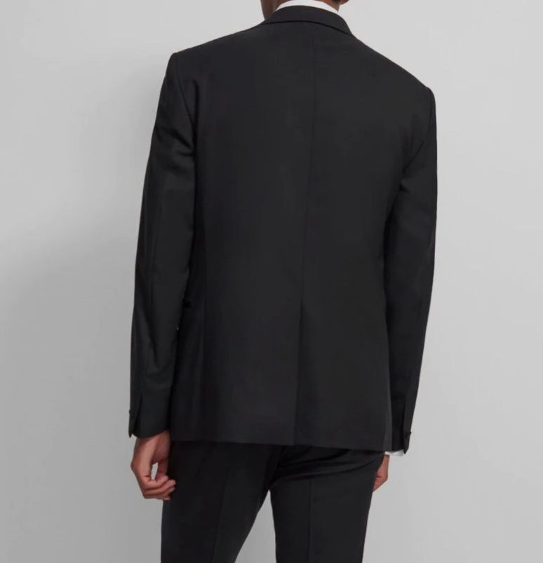 theory 黒 ブレザー 42R $694 Theory Men's 42R Black Slim Fit Sport Coat Tuxedo Solid