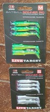Lot of 2 Small/Medium LIVETARGET Baitball Spinner Rig Interchangeable Pack