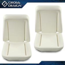 2pcs Seat Front Bucket Seat Foam Bun Cushion Upper Lower Fit For 1966-1972 Gm