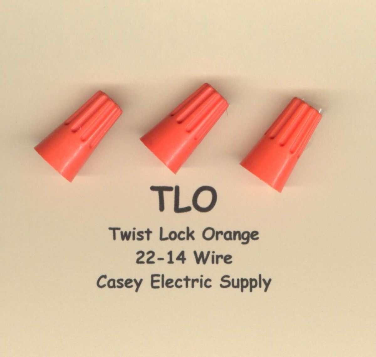 25 Orange Twist Lock Nut Terminal Connector #22-14 Wire Gauge 11