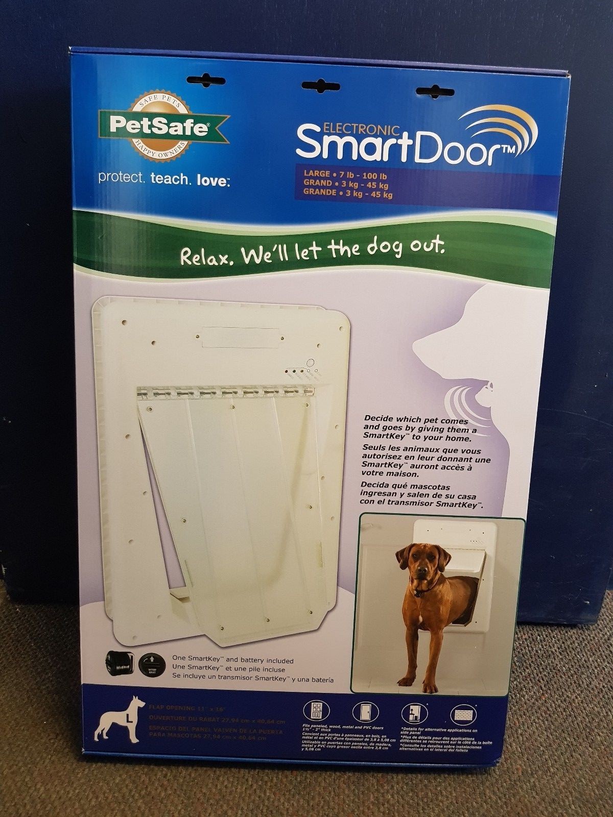 Petsafe Electronic Smart Door pet door for M or L dogs & multi height