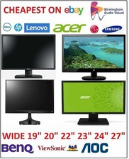HD Cheap 19" 20" 22" 23 24" 27" TFT PC Computer Monitor DVI HDMI Flat Screen