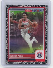 2023-24 Hoops Haunted Hoops #277 Jordan Poole Holo Webs