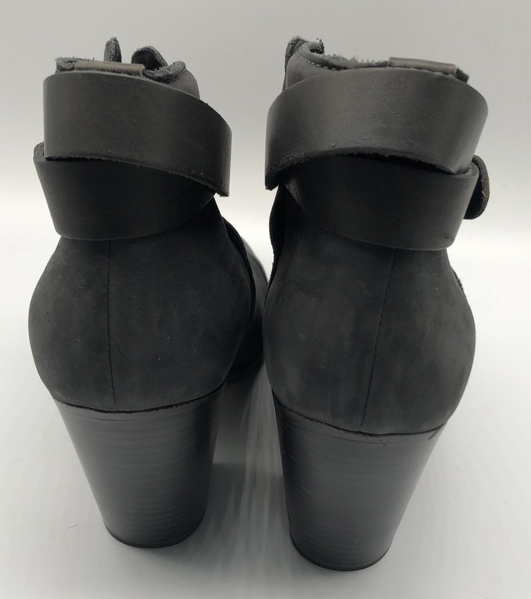 ラグアンドボーン　ハロウブーツ RAG & BONE Size 9 HARROW Taupe Waxed Suede Ankle Booties