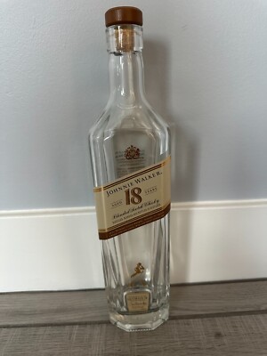 Johnnie Walker 18 Gold Label Scotch Whiskey EMPTY Bottle 750 ml FREE SHIPPING 