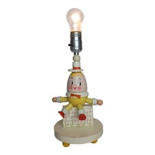 Vintage Underwriters Laboratories Inc. Humpty Dumpty Nursery Rhyme Kids Lamps
