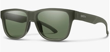 NEW Smith Lowdown Slim 2 Sunglasses-Matte Moss Crystal-CP Gray Green Polarized