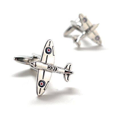 Spitfire Cufflinks Hornchurch British Airplane Supermarine RAF Special Kings