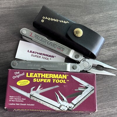 米軍放出品　LEATHERMAN.SUPER.TOOL300中古品47 Leatherman Super Tool 300, leather sheath | Advantageously