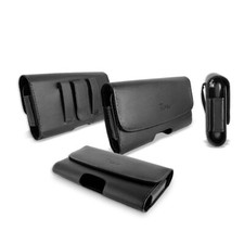 For Motorola moto G Play 2023 Pouch Case Leather Belt Clip Fit With OtterBox