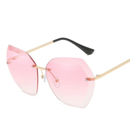 Gafas de sol de metal sin marco para mujer 8 colores |