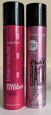 Matrix Total Results Miracle Extender & Mineral Play Back Dry Shampoo 3.4 oz