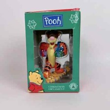 Disney Winnie The Pooh Tigger On Snowshoe w/ Gifts Ornament