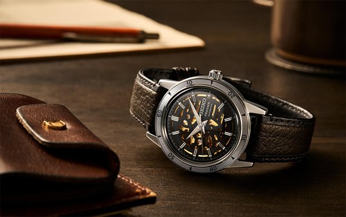 SEIKO Presage SSA461J1 Sapphire Automatic Elegant yet Rugged Biker Japan Made - Picture 9 of 9