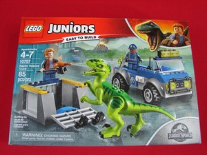 lego uk 10757 jurassic world raptor rescue truck set