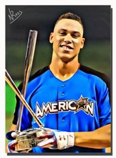 2017 AARON JUDGE # AJ-4 RC NYY 3/3 ORIGINAL PRINT ART SKETCH CARD ARTIST SIGNED