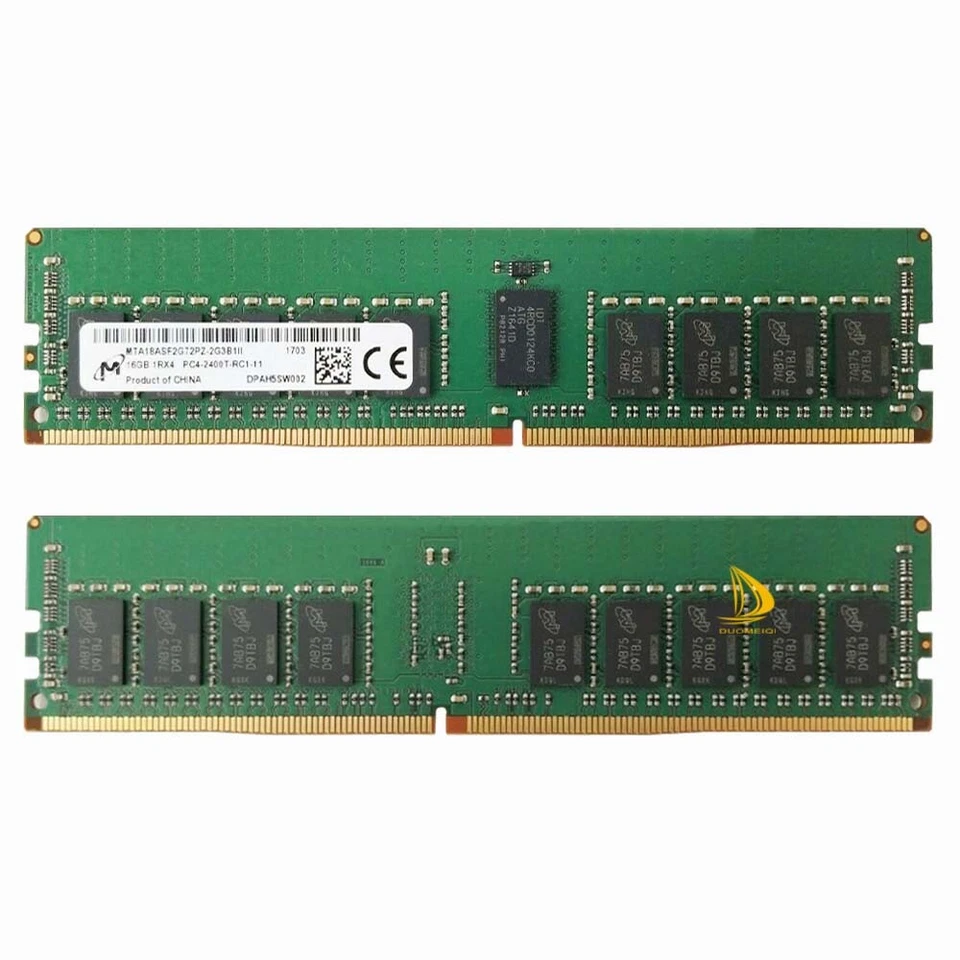 16GB Micron 16GB 1Rx4 PC4-2400T DDR4 2400Mhz 288Pin DIMM ECC SERVER Memory RAM - Image 3 of 3