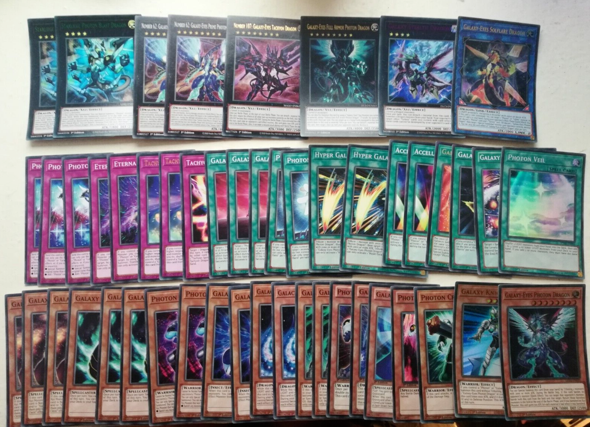 Yugioh Galaxy-eyes Photon Dragon deck 40 card main + 8 card extra deck | eBay Yugioh Galaxy-eyes Photon Dragon deck 40 card main + 8 card extra deck | eBay
