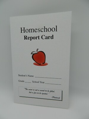 Homeschool Report Card, 10 Pack, use w. ABeka, Apologia, BJU, Saxon, and other