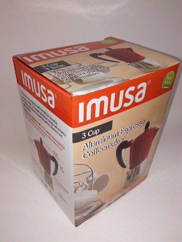 3 tazze Imusa piano cottura Macchina da caffè espresso in alluminio - Foto 6 di 9