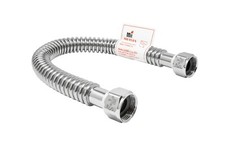 3/4 inch FIP, 15 inch Length Stainless Steel Corrugated Water Heater Connector