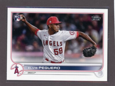 2022 Topps ADVANCED STATS Parallel 034/300 Elvis Peguero RC Los Angeles Angels