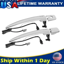 2PCS Door Handle Front Left & Right Exterior Outside For Nissan Sentra 2013-2018