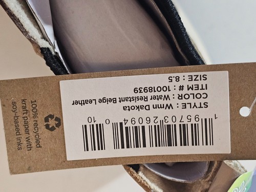 Toms Dakota Heeled Leather Pull On Chelsea Boots Beige Women's Size 8.5 - Picture 9 of 19