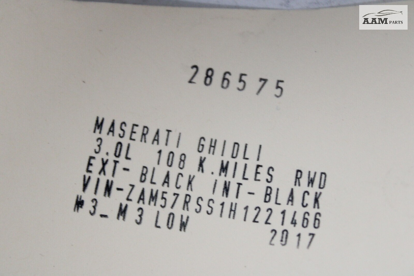 2014-2021 MASERATI GHIBLI 3.0L ENGINE COOLING COOLANT AUXILIARY RADIATOR OEM